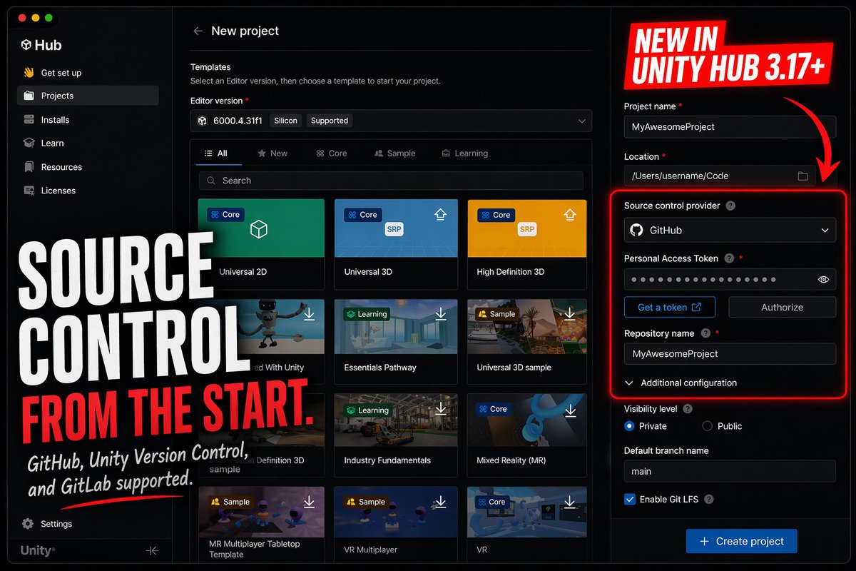 🚀 This is huge Unity! Now you can select the 𝗦𝗼𝘂𝗿𝗰𝗲 𝗖𝗼𝗻𝘁𝗿𝗼𝗹 𝗣𝗿𝗼𝘃𝗶𝗱𝗲𝗿 ...
