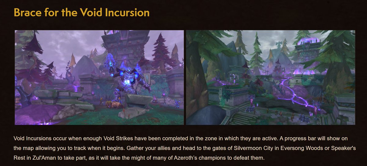 Where are these Void Incursions btw? Are they still not in? No mention of them being a staggered release from patch launch or an official post about them being temporarily disabled