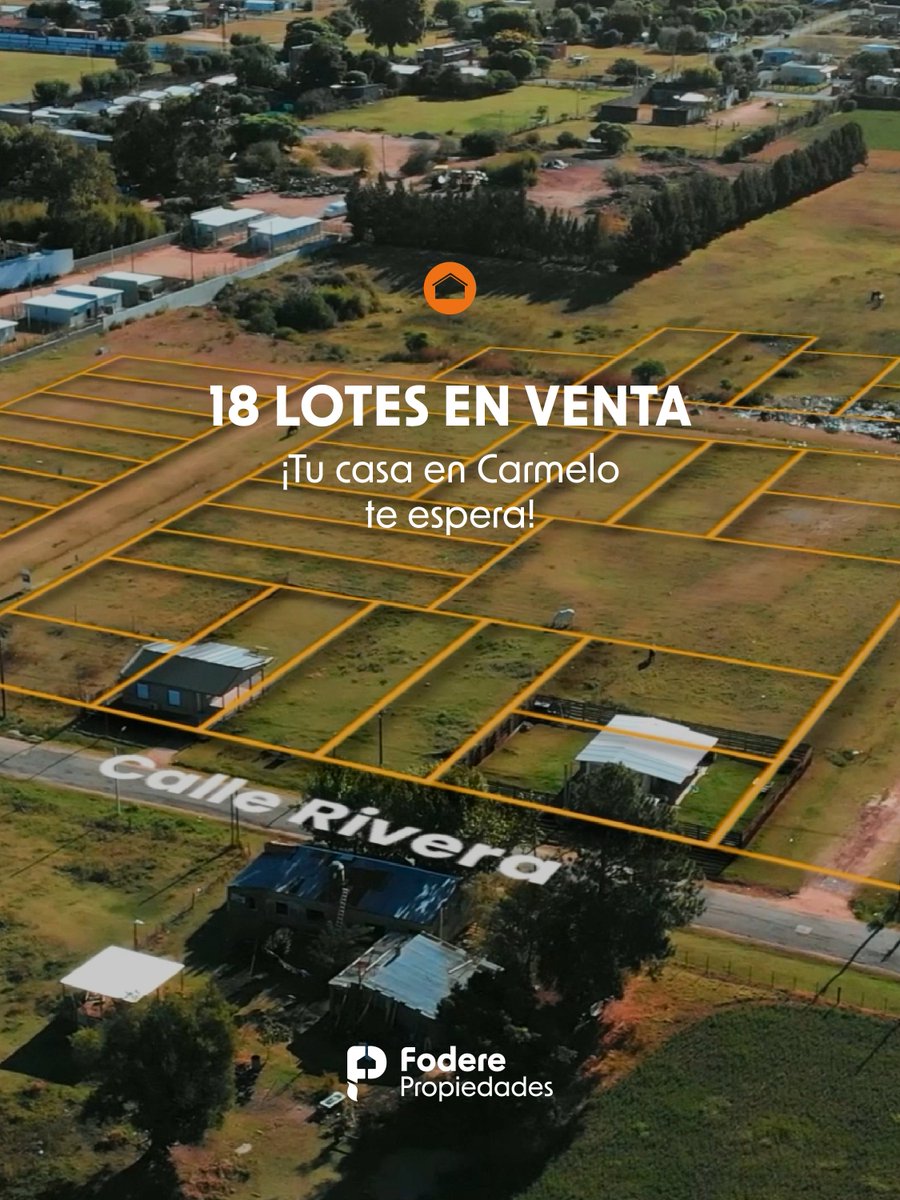fodereprop's tweet photo. Carmelo sigue creciendo, y esta puede ser tu oportunidad de ser parte. 🌿

18 lotes en Barrio Parques y Jardines, pensados para quienes buscan tranquilidad, espacio y proyección a futuro.

Una zona en desarrollo, con entorno natural y todo lo necesario para empezar a construir tu proyecto.

Consultanos y conocé las opciones de financiación. 🤝
