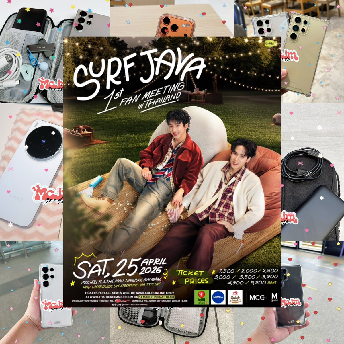 mcjmgoods's tweet image. บริการให้เช่าโทรศัพท์ ☘️

➖25 - 26 เม.ย 69

S25Ultra / S26Ultra
Iphone 17 Pro
Vivo X300 Pro [ ไม่มีเลนส์ ]

จองคิว 200฿ 🔖
📌 สอนใช้งานก่อนรับเครื่อง

💭สอบถาม : lin.ee/JC2MFNm

#SurfJavaFanMeeting 
#Swensurf #Javabh
#SeaKeenFanMeeting
#sea_ta_lay #keenkeno