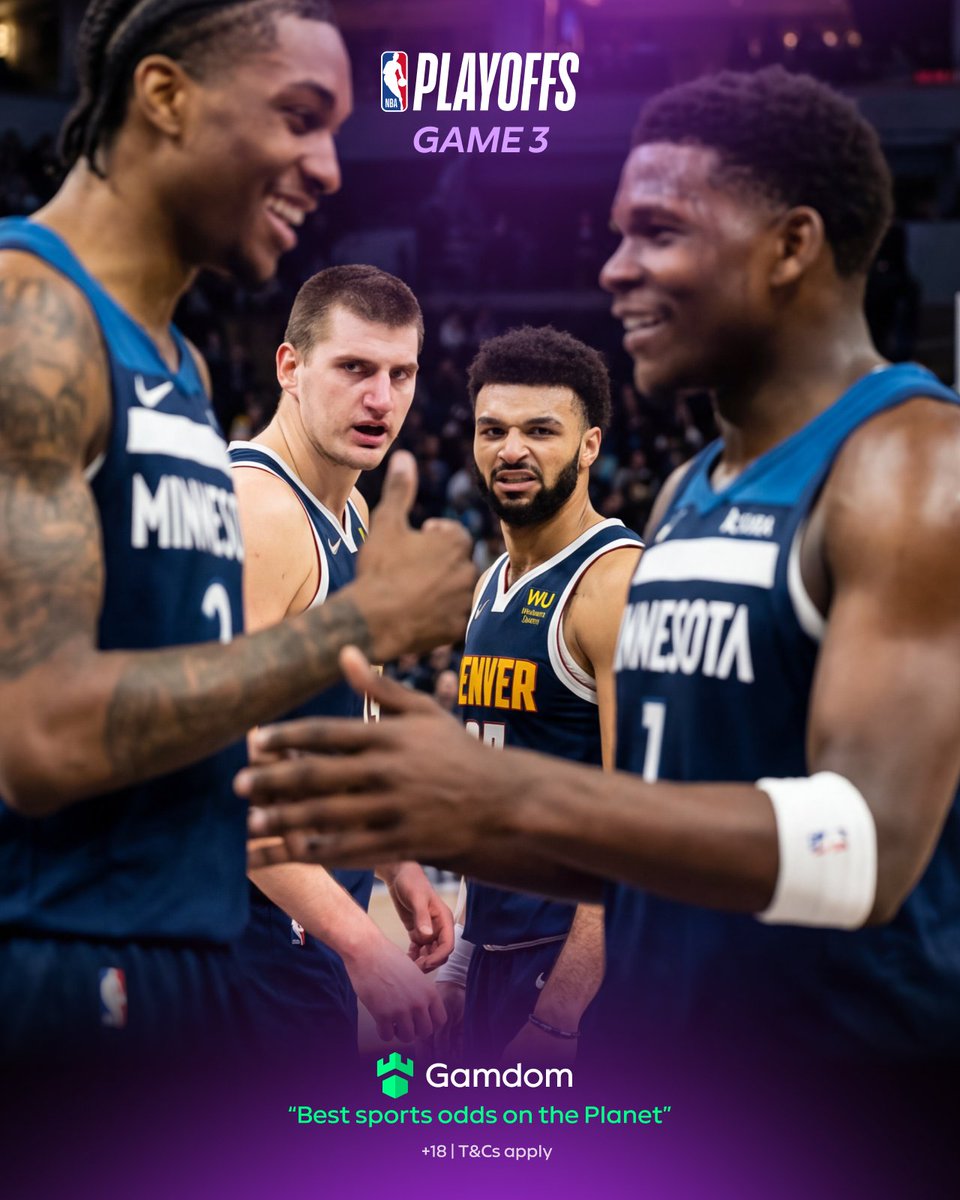 gamdomsport's tweet image. Jaden McDaniels added fuel to the fire… and the #Nuggets felt every bit of it 🔥 

Jokić and Murray heard the trash talk, now it’s their turn to answer after the #Wolves stole one in their building. 

Expect this one to get chippy tonight 💚