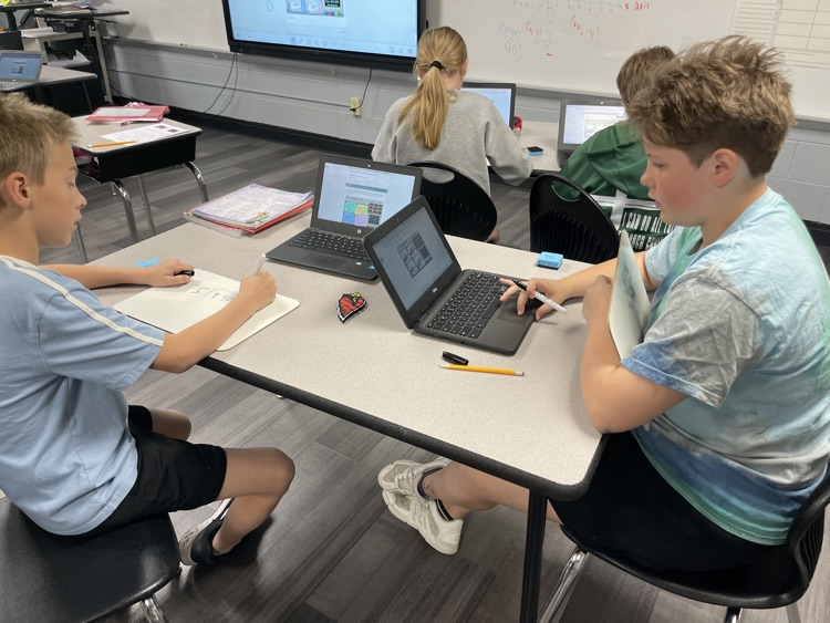 PotomacGrade's tweet photo. 5th grade is reviewing for their decimals test by solving a digital escape room. https://t.co/SQYslW4wTa