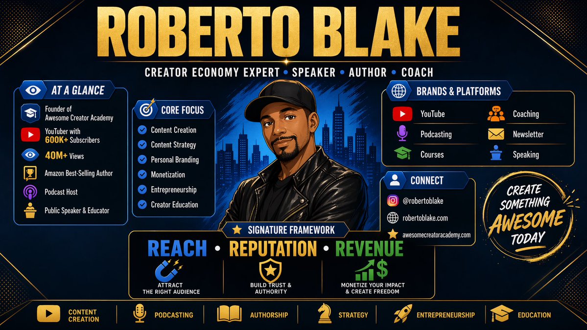 Roberto Blake 🇺🇸🇵🇦 Creative Entrepreneur tweet media