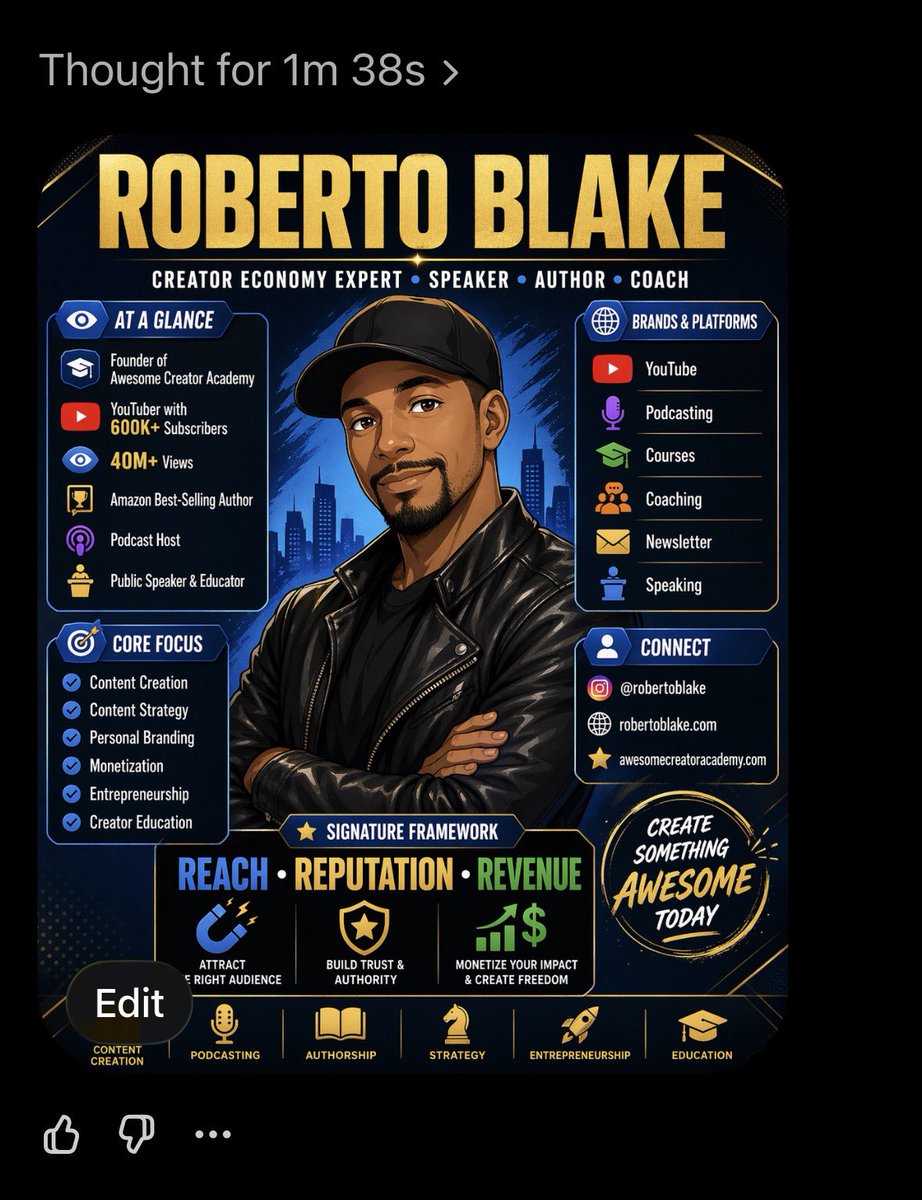 Roberto Blake 🇺🇸🇵🇦 Creative Entrepreneur tweet media