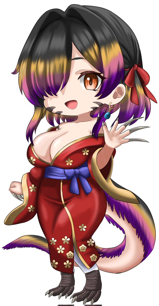 SHALITAMARY's tweet image. I drew chibis for all 4 of my Dinosaur girls, Tyranny, Tari, Theria, and Spiny! I'll be drawing them alongside new upcoming Dinosaur girls more often now! I hope you'll guys enjoy them 
#originalcharacter #dinosaur