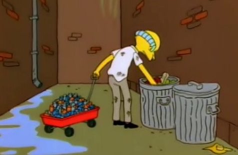 Como me siento recolectando yerba usada.