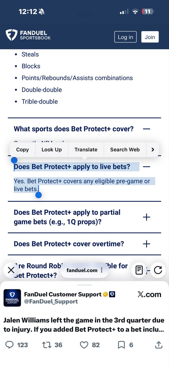 jnellfrmdablock's tweet photo. @FanDuel_Support Wassup with the contradictions from live agents? https://t.co/MfhroVu1vO
