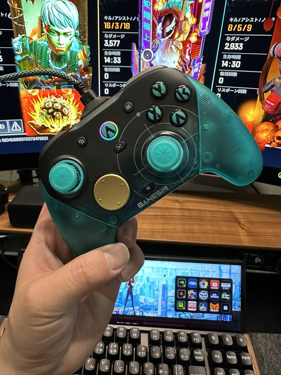 Jass_FPS's tweet photo. 当たるような気がする！
反応いいような気がする！
#gamesir 
#G7pro8kpc https://t.co/smctrUWDv4