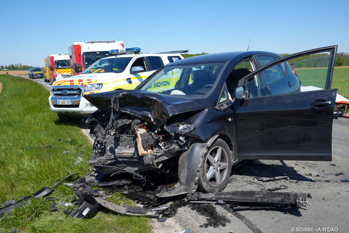 SDIS60's tweet image. #Intervention | Accident à Grandfresnoy, 2 blessés pris en charge

En début d’après-midi, les #Pompiers60 sont intervenus pour un accident impliquant 2 voitures. Deux blessés ont été pris en charge, dont un en état grave. L’intervention a mobilisé 3 engins de secours.