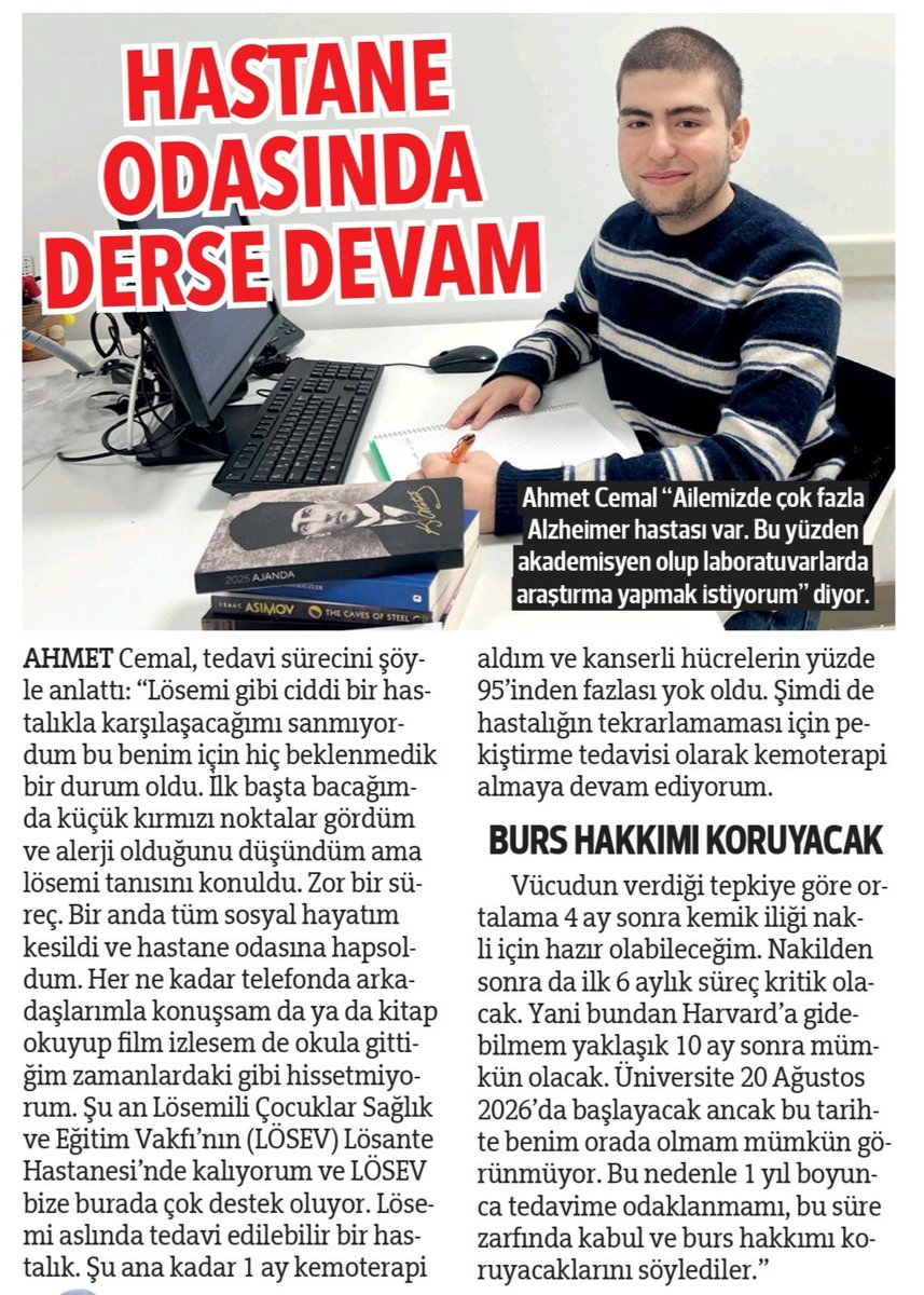 kel_official__'s tweet photo. 💫 Kabataş Erkek Lisesi öğrencimiz Ahmet Cemal Müftüoğlugil’in azmi ve hayata bağlılığı, basına da yansıyan güçlü bir başarı hikâyesine dönüştü.

Sevgili Ahmet Cemal,
Kabataş ailesi olarak her zaman yanındayız.
Gücün, umudun ve azmin hepimize örnek olmaya devam ediyor. ❤️🖤 https://t.co/PkYwoPZZRO