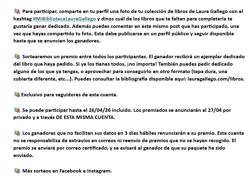 Laura Gallego tweet media
