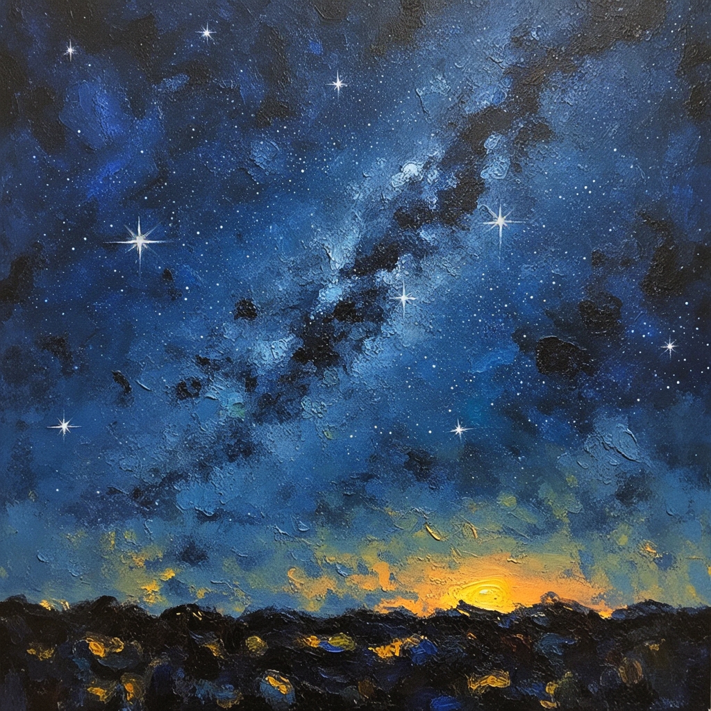 bobamine2007b's tweet image. "Lost in brushstrokes—today’s art class turned blank canvas into a symphony of blues u0026 gold. Every stroke hums with unplanned magic  #ArtTherapy #CreativeFlow"