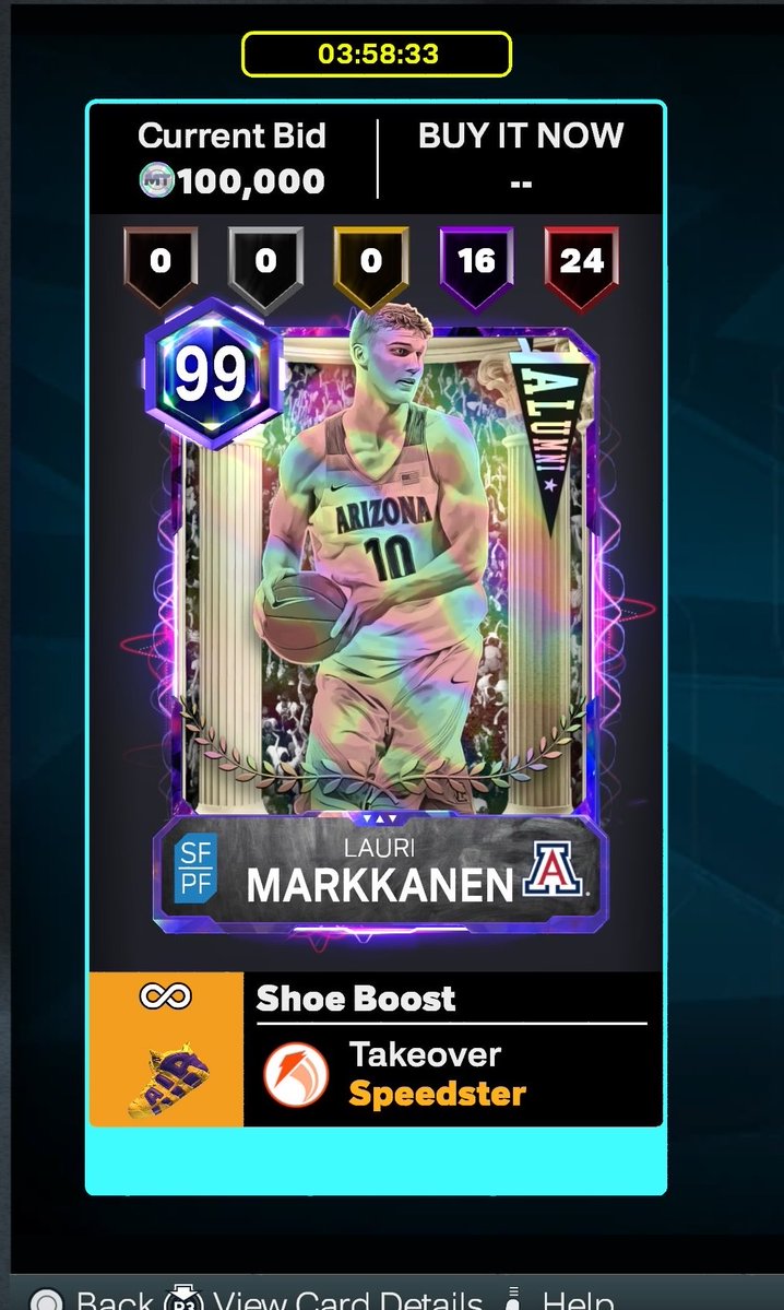 SocksWithHoles_'s tweet image. Lauri Markkanen 

16 Hof badges 🟣
24 legend🔴
+8 speed +8 agility 🏃‍♂️💨

Help a broke brother eat #myteam #2k26 #2k