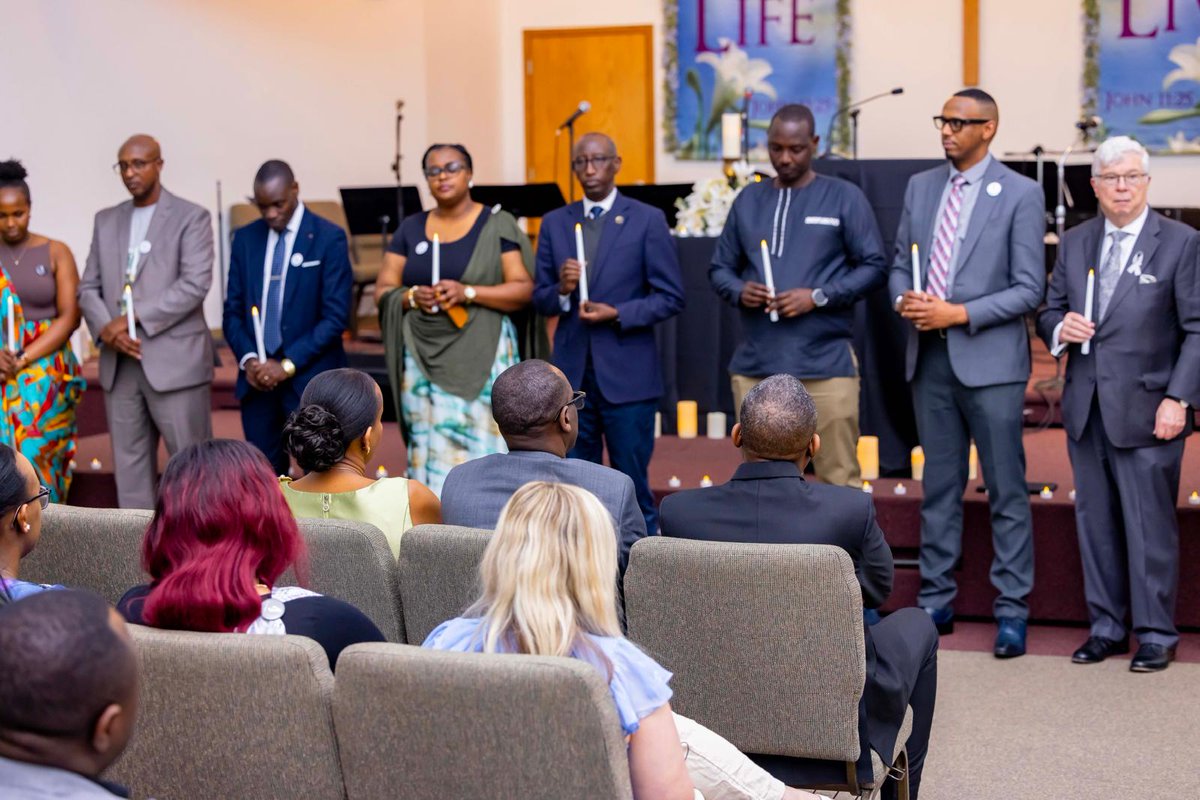 OneNationRadio3's tweet image. #Kwibuka32: Rwandan Community in #Iowa gathered for commemoration of the 1994 Genocide against the Tutsi which was  held at Hope Methodist Church in Des Moines, bringing together survivors, community members, local leaders, and friends of #Rwanda.