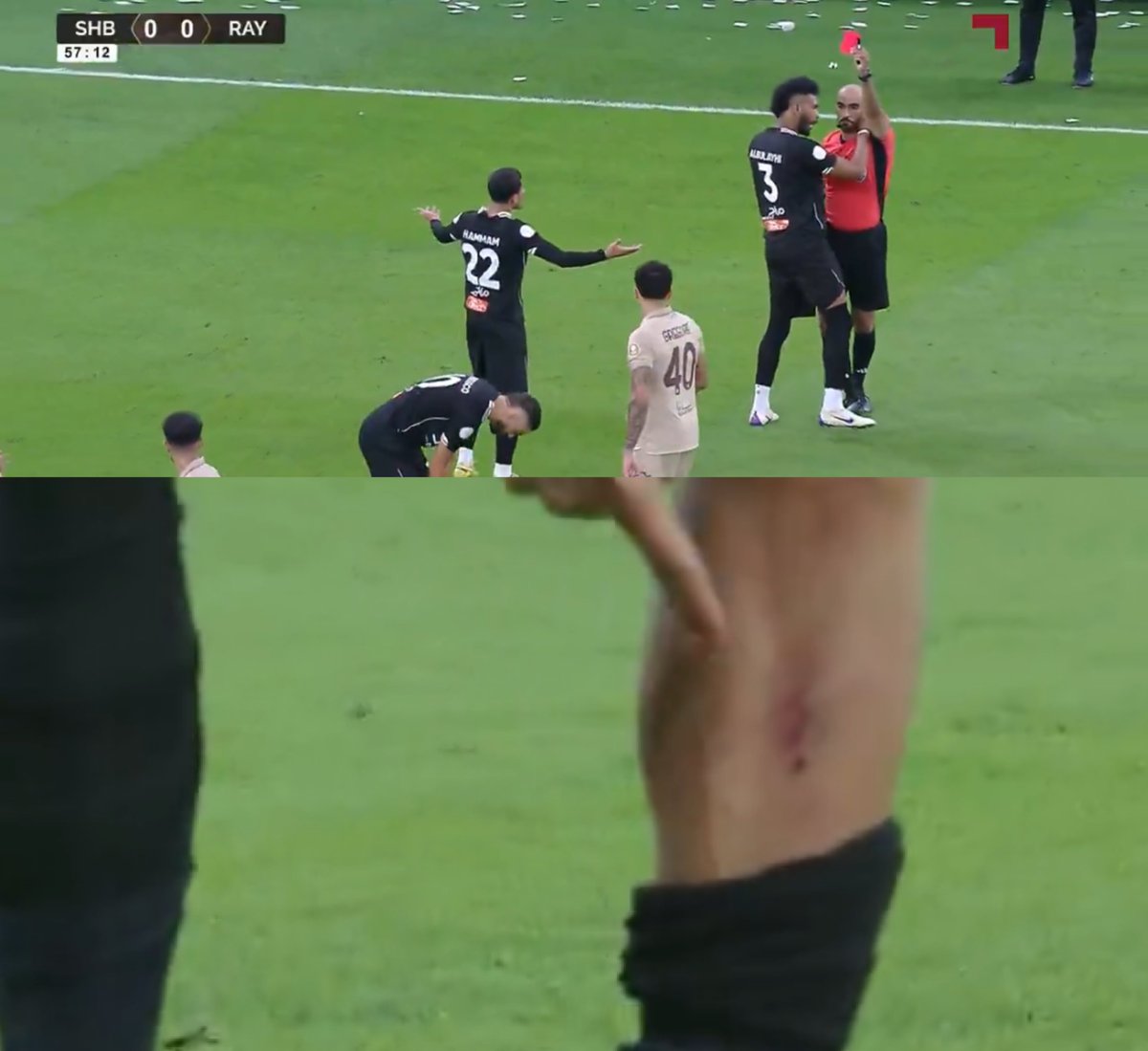 🚨🚨🚨 في النهائي بين #الشباب_الريان !

تدخل قوي وخطير من لاعب الريان على كاراسكو

الحكم لم يحسبها فاول ولا ينذر لاعب الريان ولم يعود إلى الفار لطرده وحسبها ركلة زاوية ( سُجل منها هدف)

وطرد كاراسكو على الاعتراض 

#الشباب_الريان 
#نهائي_دوري_أبطال_الخليج_للأندية