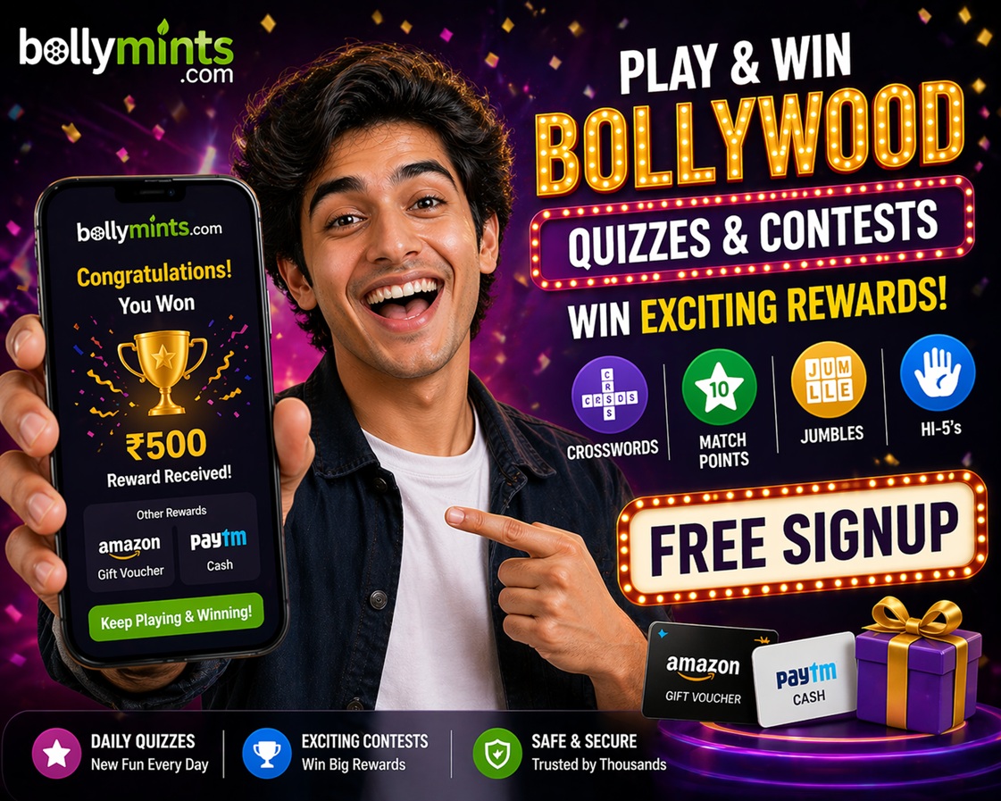 BollyMints's tweet image. Play &amp;amp; Win Bollywood Quizzes &amp;amp; Contests on bollymints.com #bollywood #bollywoodmoviequiz #bollywoodquizcontest #Hindimoviequiz #bollywoodquizgames #bollywoodcrosswords #bollywoodcontestprizes