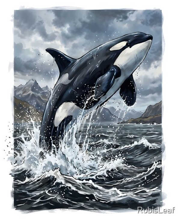 modekai_shop's tweet image. #orca #whale #marine #wildlife #watercolor #orcinus #cetacea #delphinidae #breaching #aquatic #dorsal #flippers #ocean #sea #killerwhale
redbubble.com/i/t-shirt/Orca…