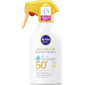 Nivea Sun Babies &amp; Kids Sensitiv Schutz 5in1 Sonnenmilch LSF 50+, 250ml um 10,99 € statt 19,54 € sparhamster.at/nivea-sun-babi…