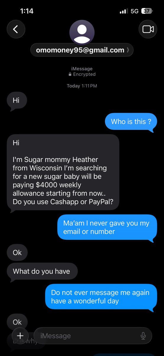 Angelspalaces's tweet photo. These scammers are getting so bad they will stalk you to text your phone number https://t.co/lFsJEvOmYM