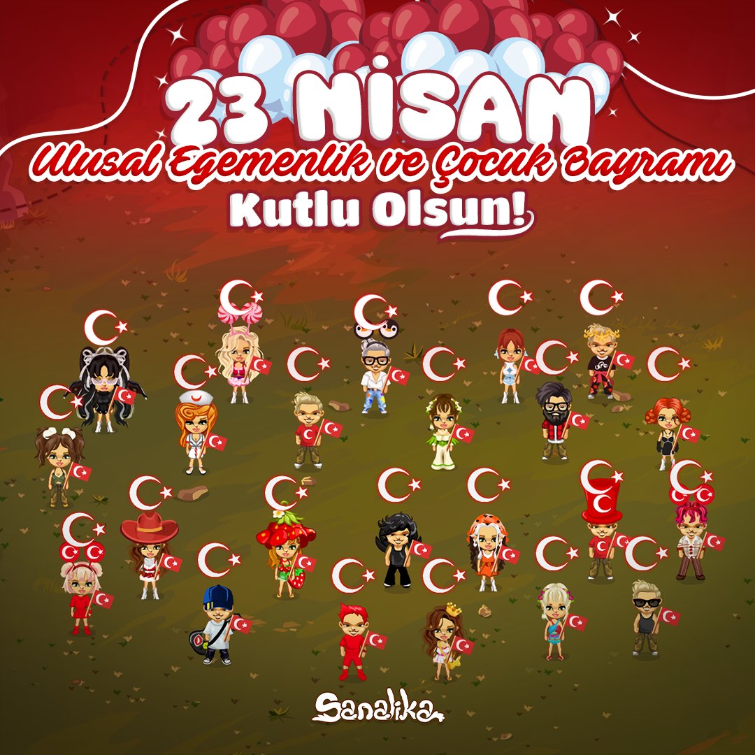 seksenleer's tweet image. Mustafa Kemal Atatürk’ün çocuklara, geleceğe ve bu milletin yarınına duyduğu inancın en güçlü simgesi olan 23 Nisan Ulusal Egemenlik ve Çocuk Bayramı kutlu olsun! 🇹🇷 🎈 ❤️

sanalika.com
#23nisan #23nisanulusalegemenlikveçocukbayramı #childrensday #memory #sanalika