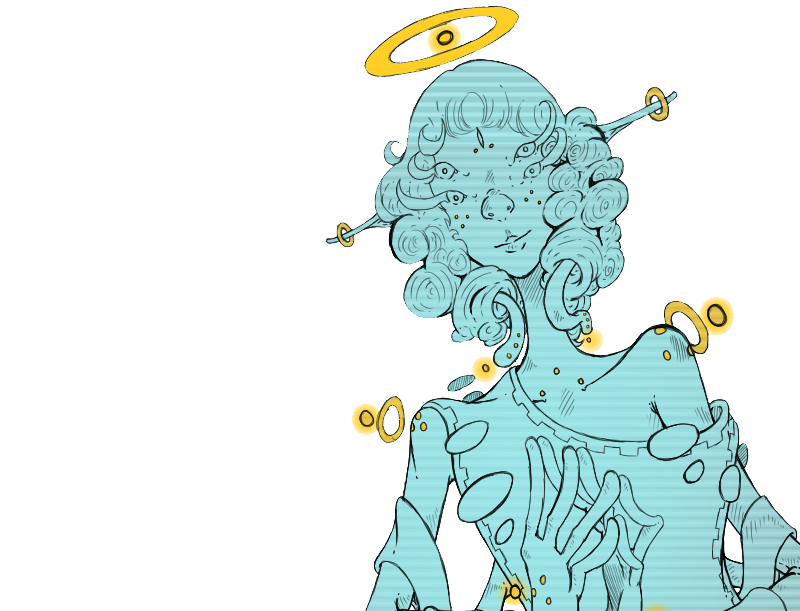 The_Killerjax's tweet image. Blue celestial system goddess demands that you check out our Kickstarter kickstarter.com/projects/lazyp… #kickstarter #webtoons #webcomics #comics #manga