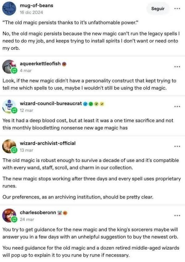 The state of our entire modern IT infrastructure, explained as a magic system.