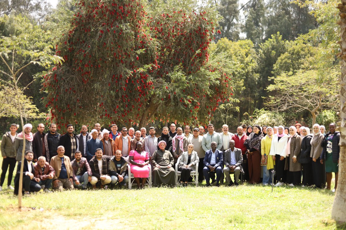 WatDev1's tweet photo. 🌱 #WATDEV concludes its climate-smart BMPs training in Egypt!
Farmers &amp; experts came together at SEKEM Farm to explore composting, efficient irrigation &amp; intercropping through hands-on learning.
Stronger skills, real solutions, and a shared commitment to sustainable agriculture. https://t.co/c8xh5jtbGr