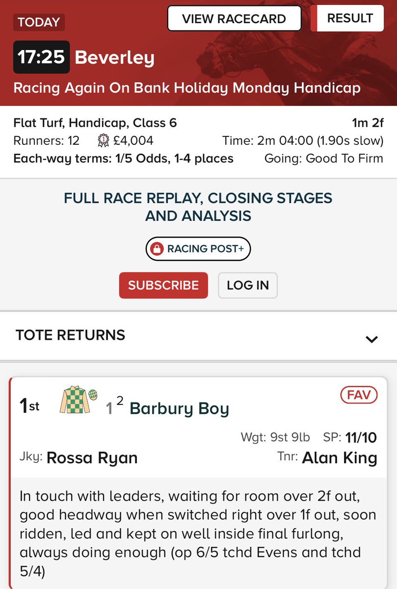 markgilly1961's tweet image. @beverleyraces 🥇@Rossaryan15  
  
#Trademark power 💥 packed ride 💪