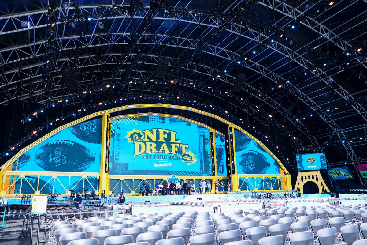 Chiefs's tweet image. On site in Pittsburgh📍#NFLDraft