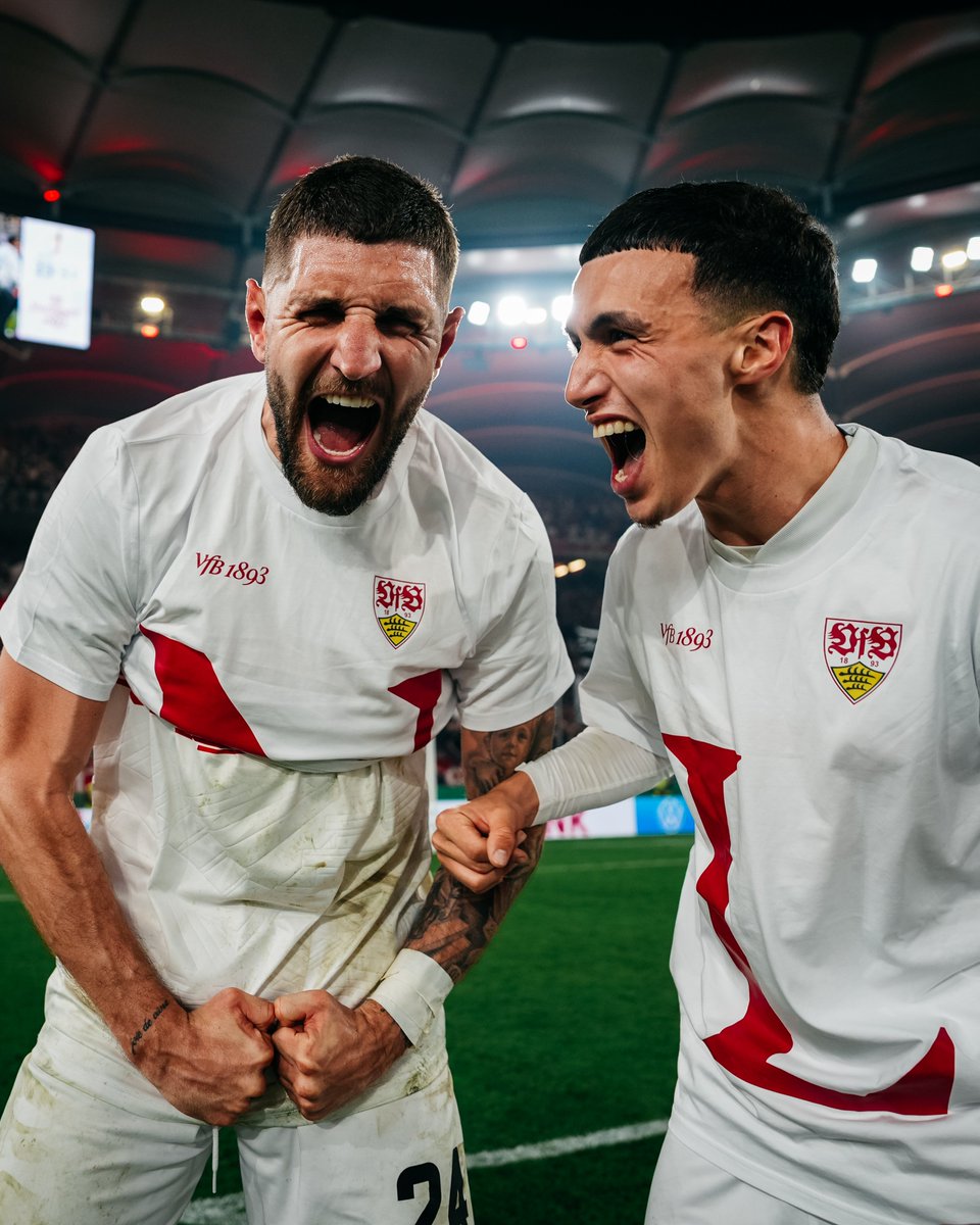 VfB's tweet image. JUBEEEEEEEEL!

#VfB | #VfB1893 | #DFBPokal | #VfBSCF