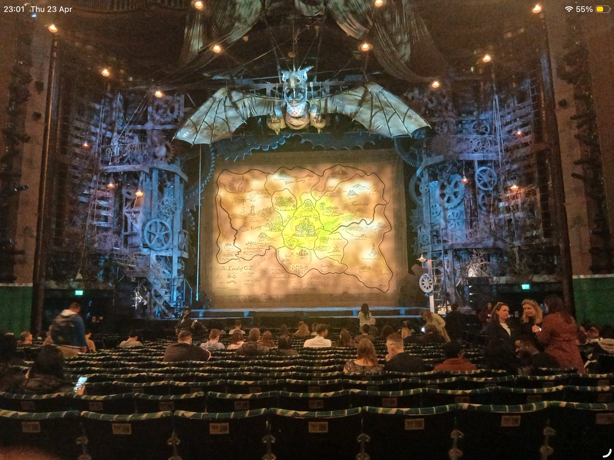 WhistonJandI's tweet photo. What a fantastic end to our first day in London - Wicked! After a day of exploring London, we are certainly ready for a good night’s sleep @WhiteWoodsPAT1 https://t.co/L5wzsv5An5