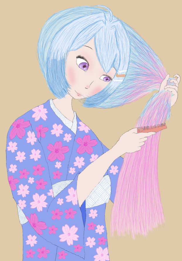 screamingbird90's tweet photo. #nagisketch Happy birthday Nagi!  I call this Blue and Pink (青とピンク) https://t.co/C0CaIAf1bL