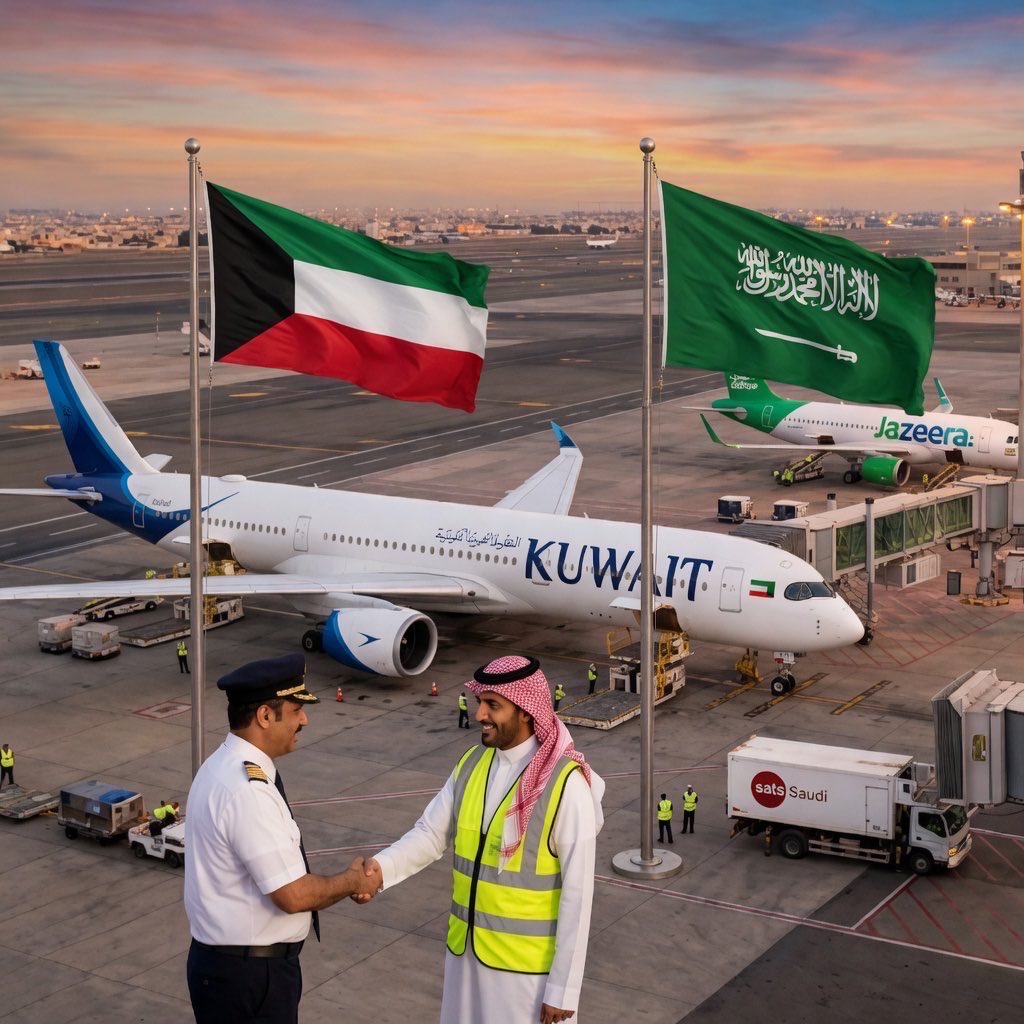 كل الشكر والتقدير للمملكة العربية السعودية على كرم الاستضافة والدعم المستمر للناقلات الوطنية الكويتية في مطاراتها، جسراً ممتداً من التعاون والمحبة.

#جاور_السعودية_تسعد  🇰🇼🤍🇸🇦