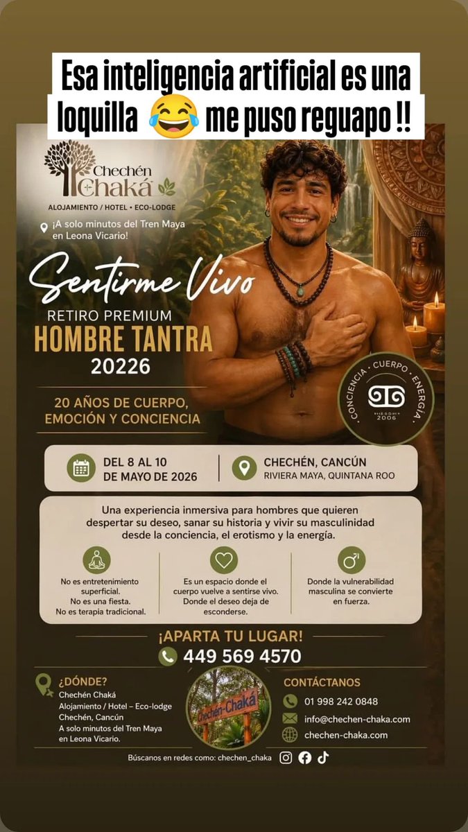 No me parezco nada 😂
Peeeero!! Lo que importa es lo que soy capaz de compartir en cada retiro, dejo el alma y toda mi experiencia de 20 años, ven chulada y celebra conmigo!! 😃