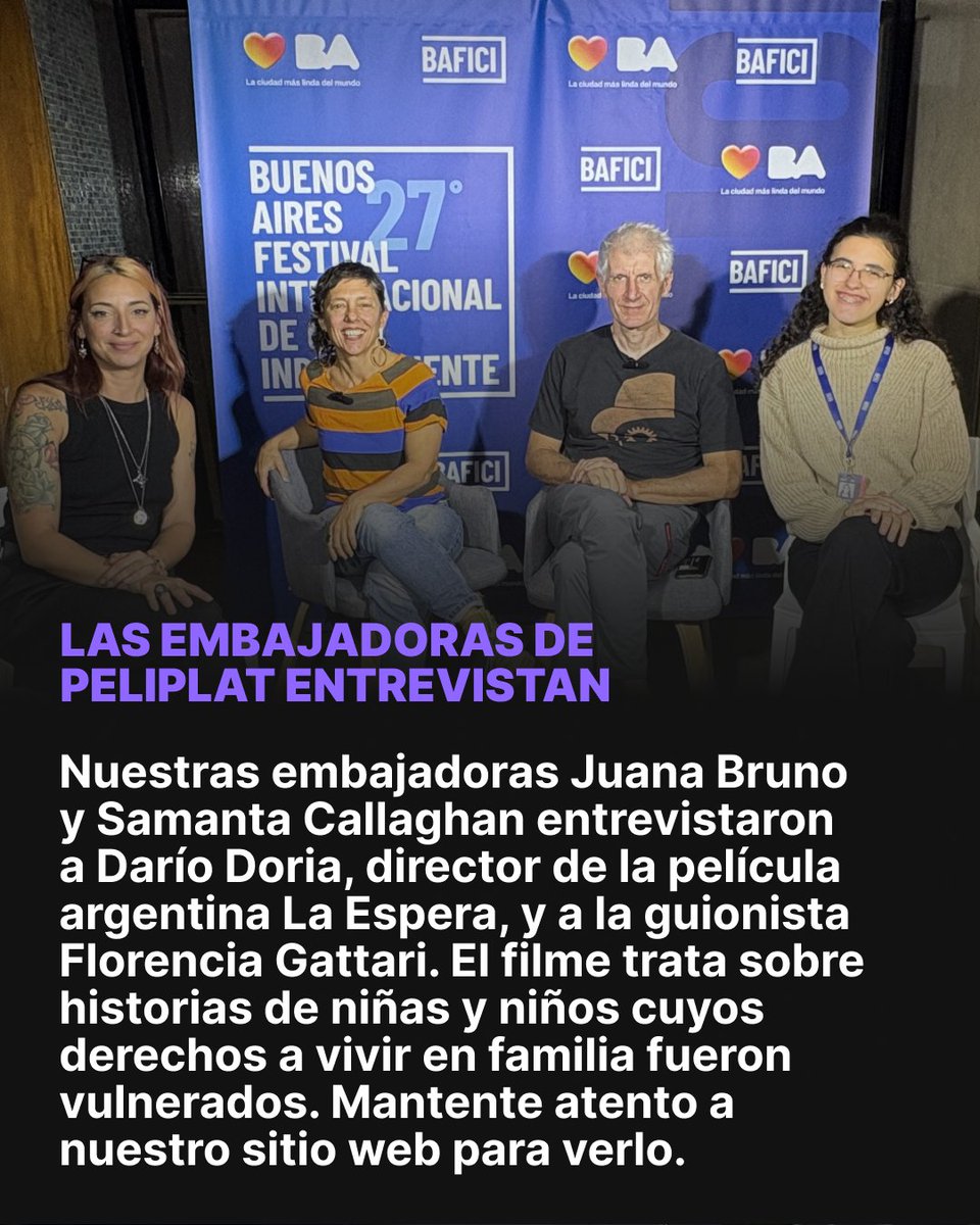 peliplat_lat's tweet image. Llegamos con todas las novedades del BAFICI 🎬

El Buenos Aires Festival Internacional de Cine Independiente ya está en marcha, y en Peliplat estamos cubriendo todo lo que está pasando: películas, impresiones y lo mejor del festival día a día.

#bafici #cine #buenosaires