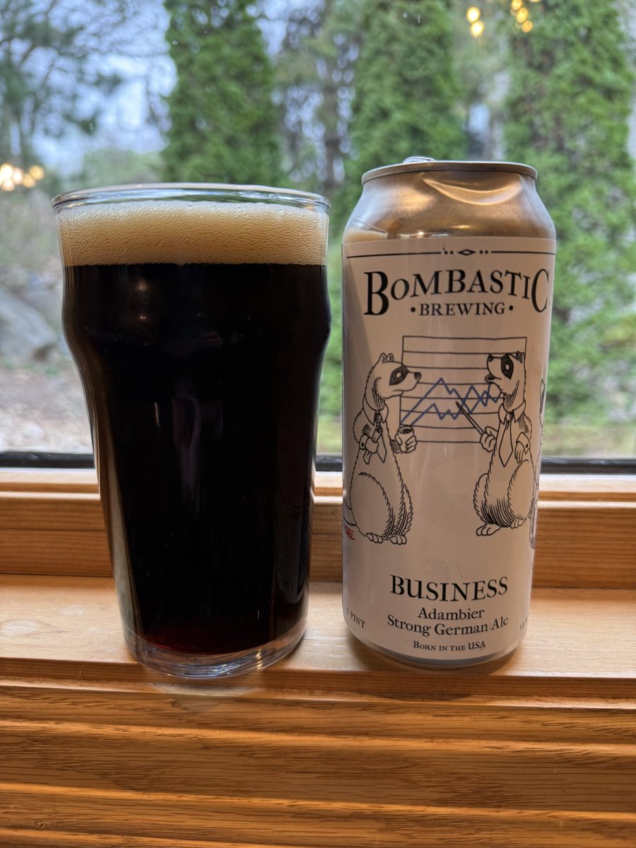 pejacoby's tweet image. In the office all week as we are taking care of business! It’s a complex mix of projects and priorities.

At home it’s @BombasticBeer Business Adambier

Malty complexity, dried fruits, subtle spices, smoky notes, oaky notes, many notes! Analysis required - 14% beauty

#craftBeer
