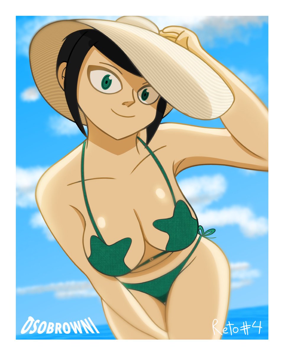 Osobrowni's tweet image. ¿En otro universo?… Nah, aqui Madelina esta disfrutando de la playa con su traje de baño y ya esta 🔥

Reto 4: Usando un traje de baño
(Tiene version nsfw y ya saben donde encontrarlo)

#osobrowni #drawchallenge #drawing #swimsuit
