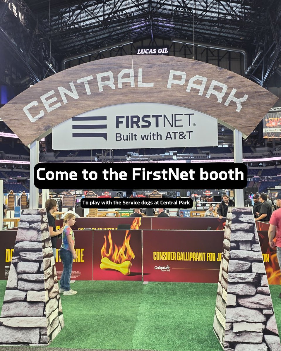 FirstNet's tweet image. All roads lead to the #FirstNet booths at @FDICevent.

Indiana Convention Center - Booth #2215 Lucas Oil Stadium - Booth #8929 (Central Park)  

#FDIC2025 #FireFighters #Paramedics