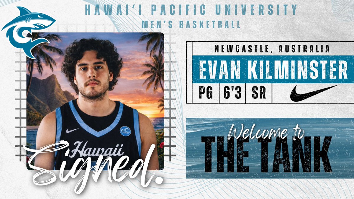 HPU_MBB's tweet photo. 𝓢𝓲𝓰𝓷𝓮𝓭. ✍️

Please help us welcome Evan Kilminster to the ‘Ohana! 

🔗 Link in bio to read more

#TheSharkWay 🦈 https://t.co/3YokukxOet