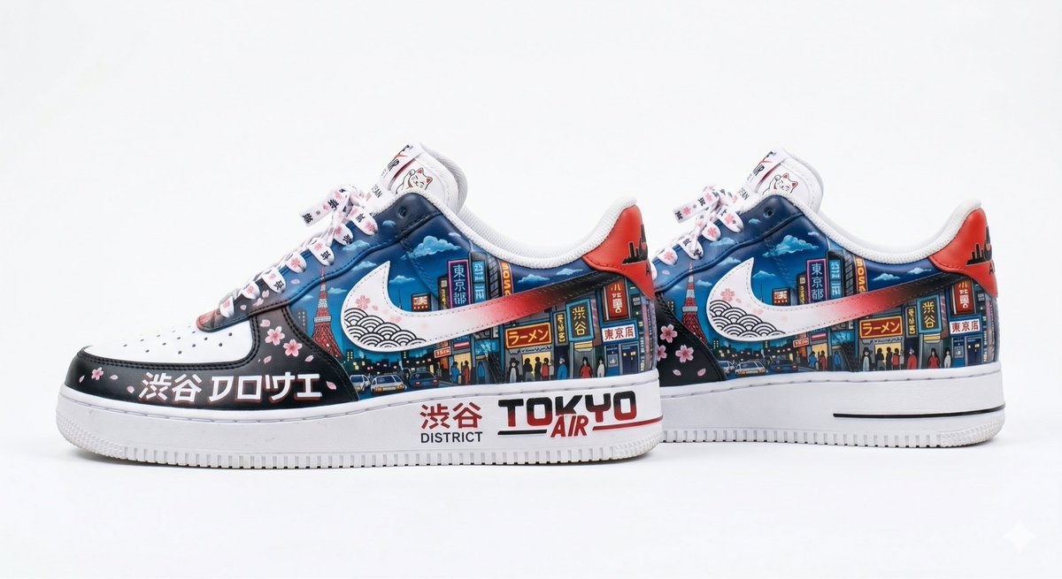 SkibidiPump's tweet photo. Air Force 1 Nike Tokyo Step Japanese Street Aesthetics https://t.co/CI8dmjvEha
