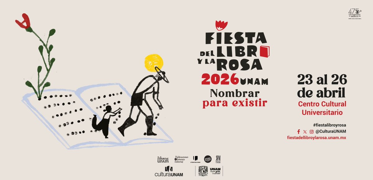 Editores_UNAM's tweet photo. 📗🌹Programa: https://t.co/24uR0ccaXU https://t.co/sF2yUVeMl7