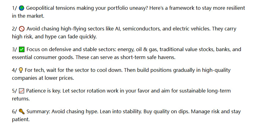 danielmortensn's tweet image. With my experience managing risk on Wall Street, here’s how to invest smartly during geopolitical uncertainty 
— as shown in the chart!

For direct stock positioning ideas, follow me
#StockMarket #Stocks #FinTwit