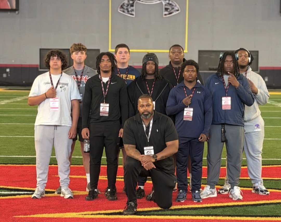 abelzddd's tweet photo. Thank you @TerpsFootball for having me on campus at spring practice, meet with the coaches and learn more about the program!!

@Coach_Nye55 @TerpsFootball @ExpoRecruits @D_Wrobo https://t.co/8wOZ0NYIqe