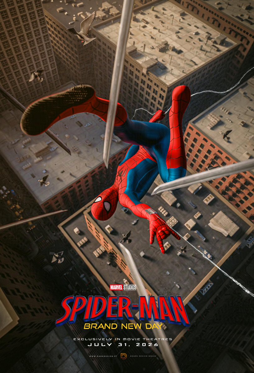 nunosarnadas's tweet image. Here is the @Blender scene setup for my most recent "Brand New Day" poster. Quick trivia: I setup the katanas to appear as if the Spidey sense was tingling, a nod to the comics I love dearly! #spiderman #keyart #poster #b3d