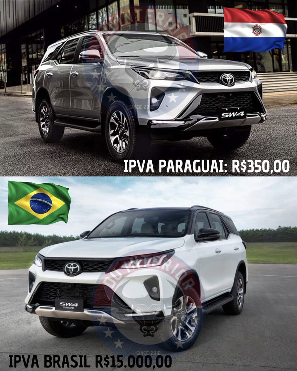 Isso aqui é sacanagem demais, e ambas são fabricadas na Argentina.