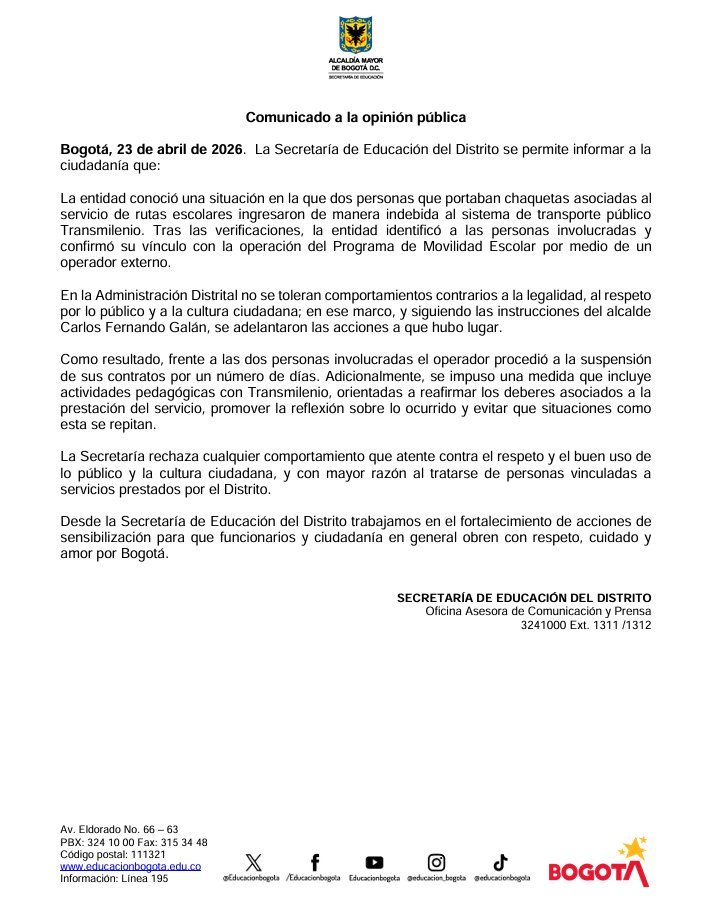 EL TIEMPO tweet media