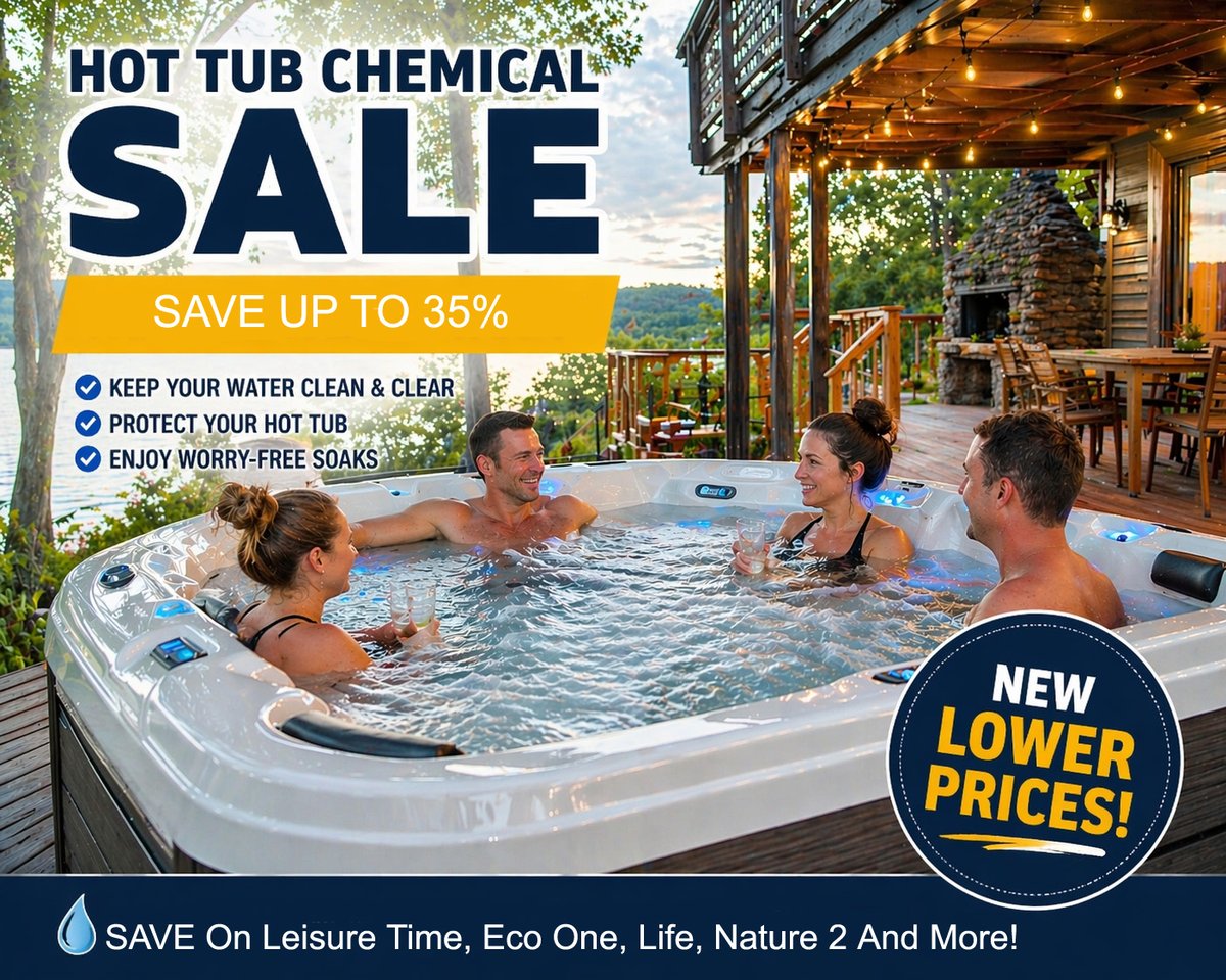 PoolAndSpaMoose's tweet photo. 💥 NEW LOWER PRICES ON HOT TUB CHEMICALS 💥 Yaaaay! We just lowered all the prices of our most popular chemicals! 🚚 Discount prices. Fast free nationwide shipping. Fully Guaranteed. USA Based.
🇺🇸 America's #1 Online Pool &amp; Spa Retailer Since 1994 🇺🇸 - https://t.co/9do3Si4XGY https://t.co/uhGvKcamkA