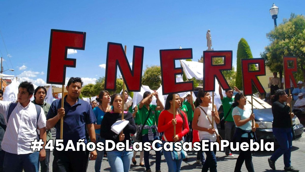 🔴📣 Más de 3,000 estudiantes de todo el país, nos reuniremos en el Complejo Cultural Universitario para festejar los #45AñosDeLasCasasEnPuebla y #27AñosFNERRR. 

¡Por una educación democrática, crítica, científica y popular! 

✊🏻🔥📚