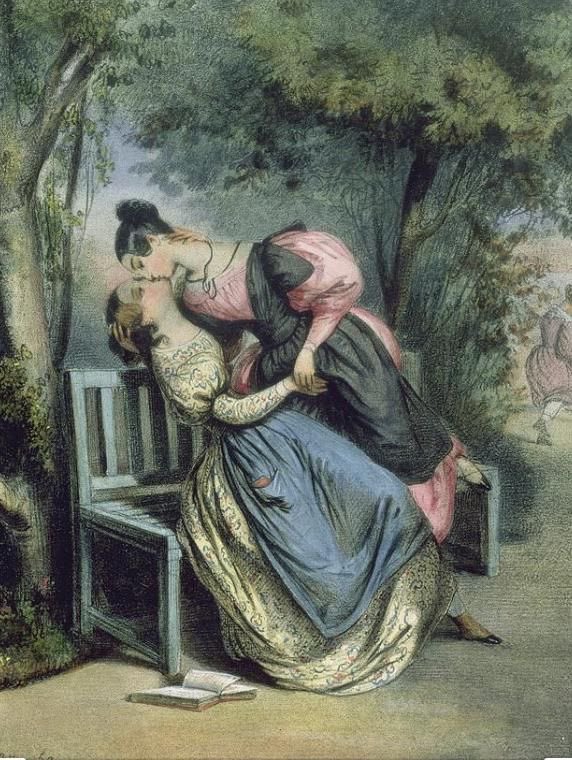 "Boarding School Friends," by artist Paul Gavarni