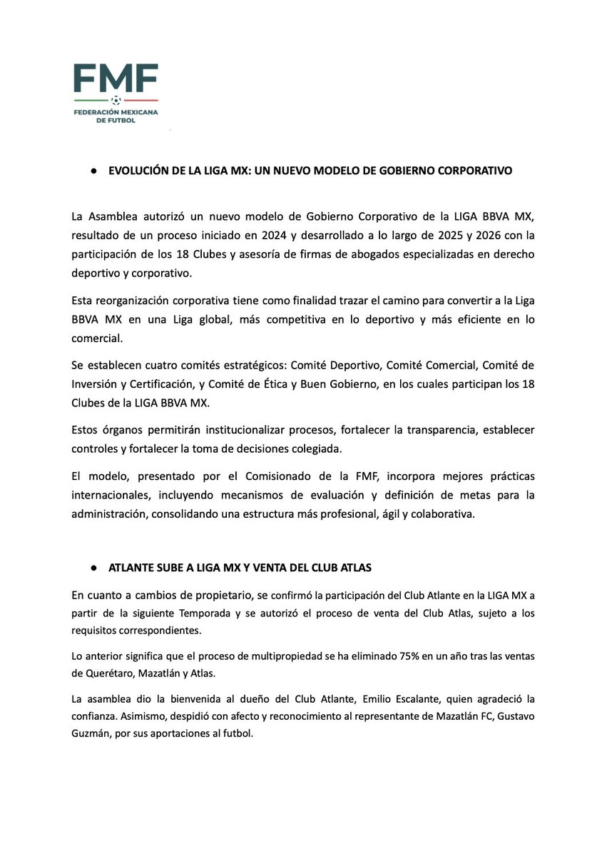 Federación Mexicana de Futbol tweet media